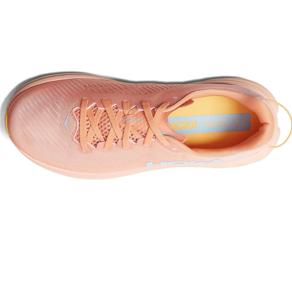 Hoka Peach/Yellow Women’s Athletic Running Shoes - Picture 4 of 14